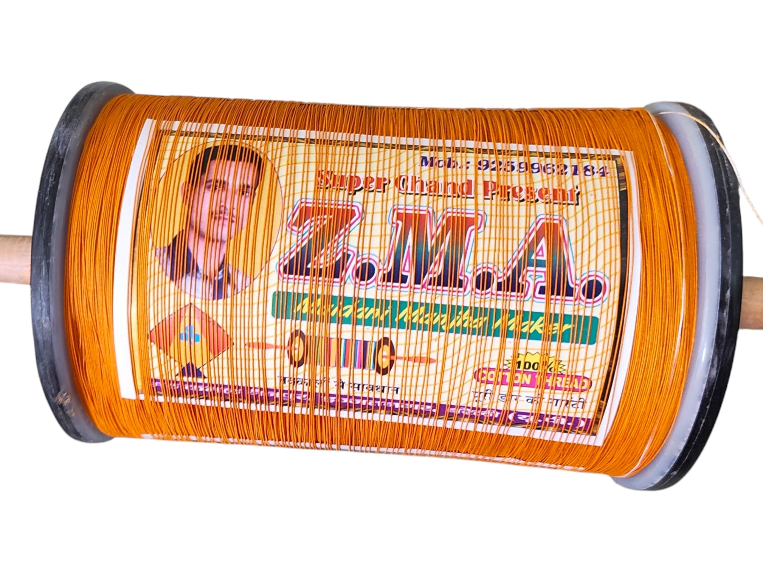 Export Quality ZMA from Super Chand  Orange Color 3 reel 6 cord 8400 Bareilly Special Manjha