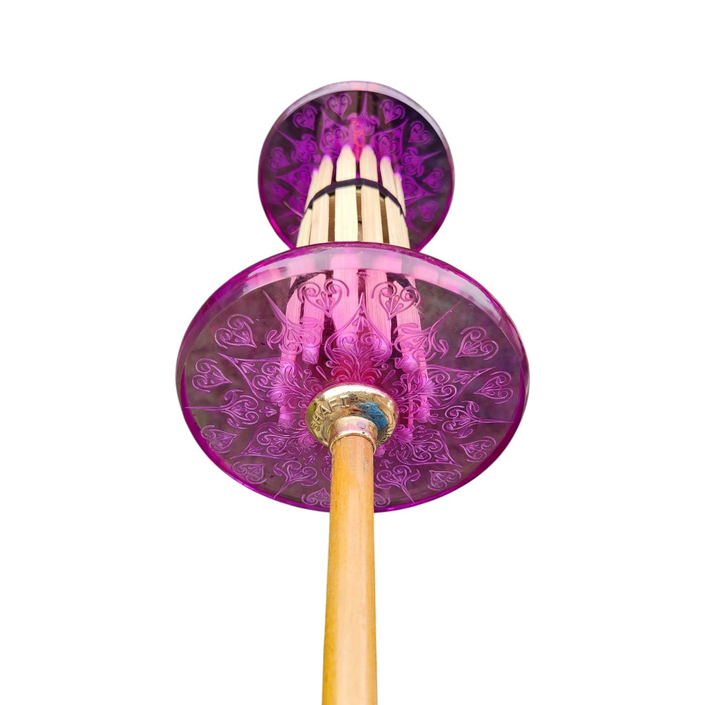 High in Demand 18 Reel 20mm Thickness Special Laser Design Wheels strong Charkhi Purple Color