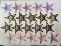 100 Big Star Shape Kite Stickers