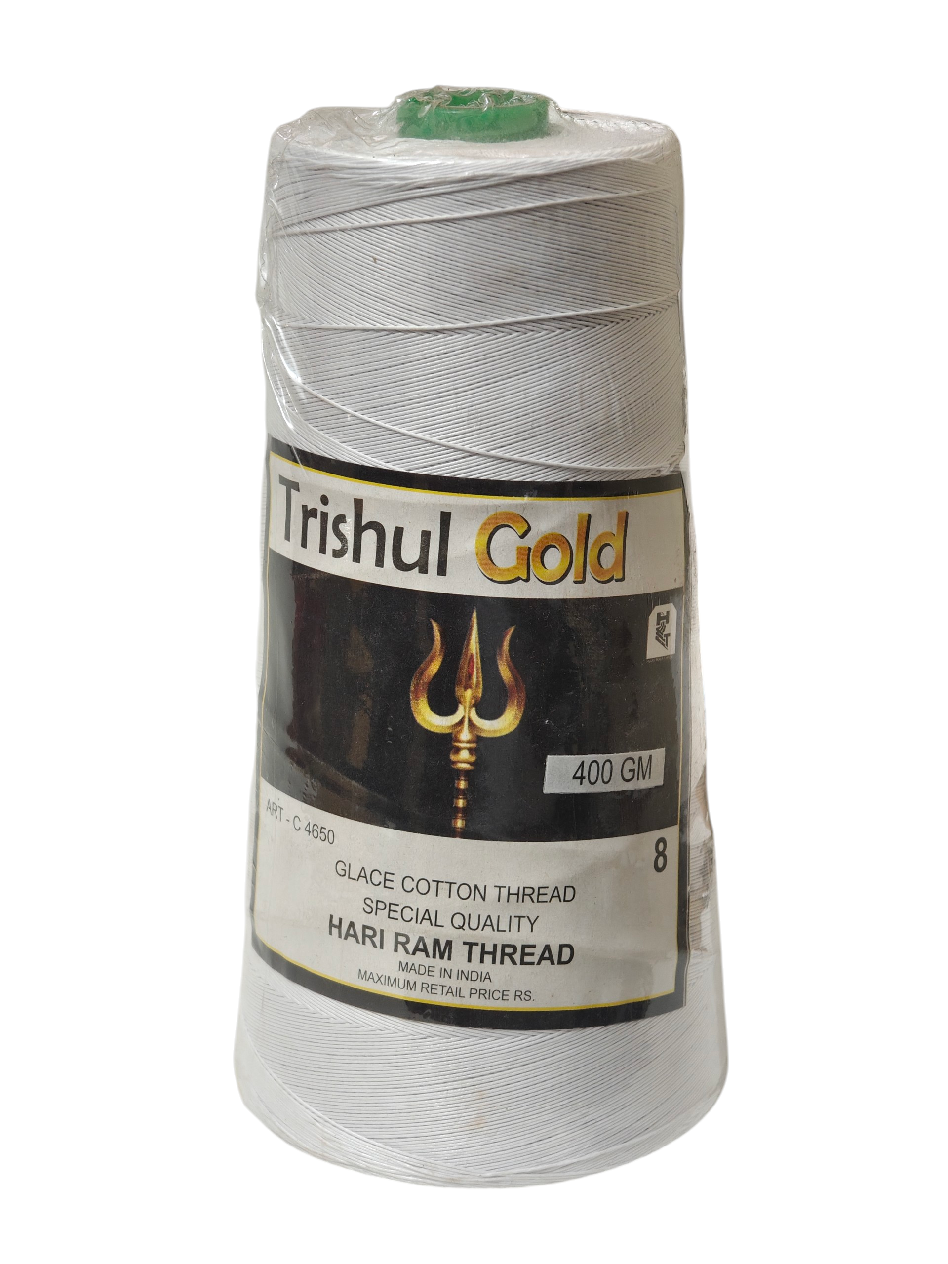 400 gram Trishul Gold thin strong glaced cotton thread for long distance kite fight