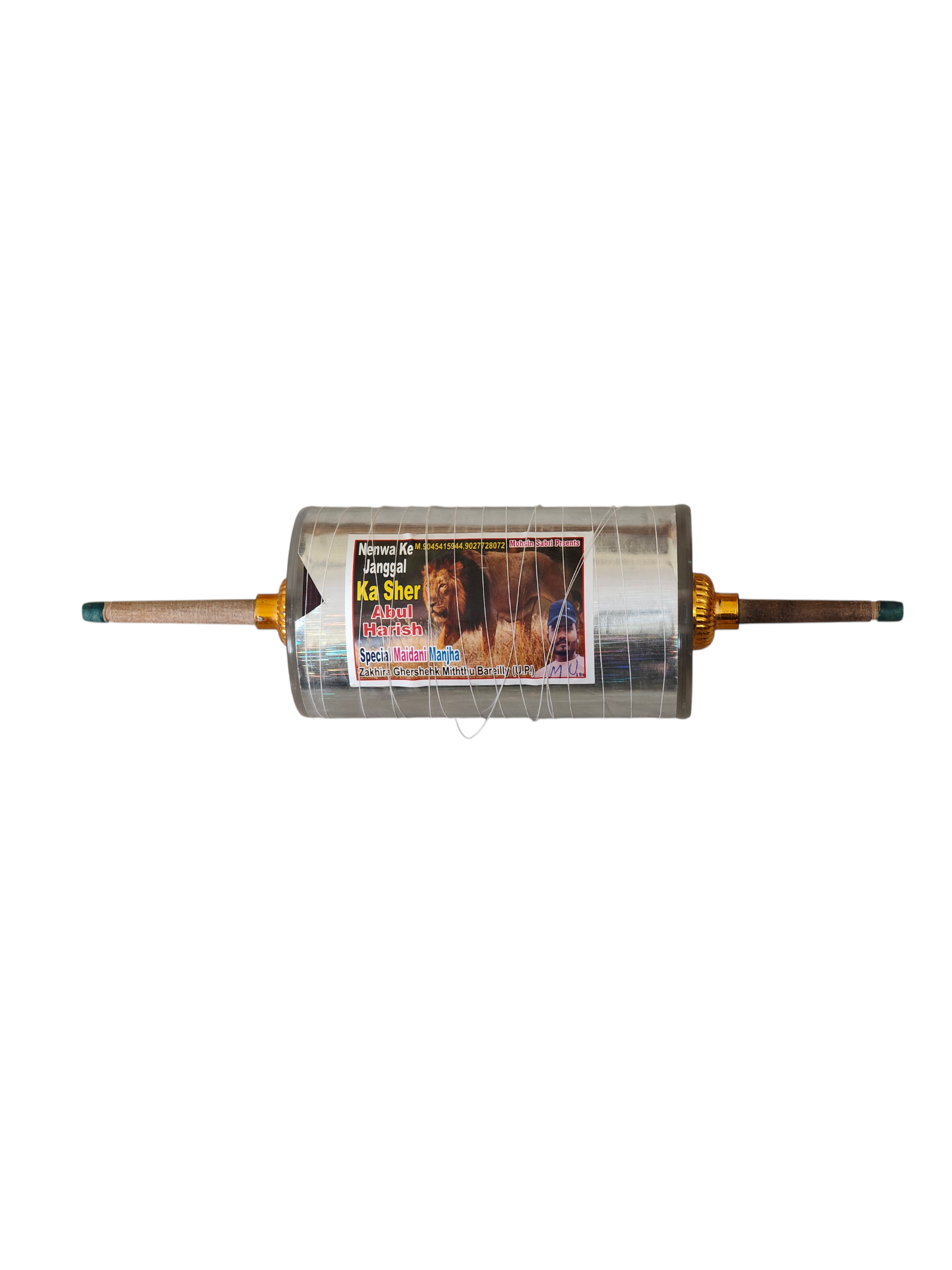 JUNGLE KA SHER USTAD ABUL HARISH EXPORT QUALITY 6REEL 123 maidani 6 CORD MANJHA