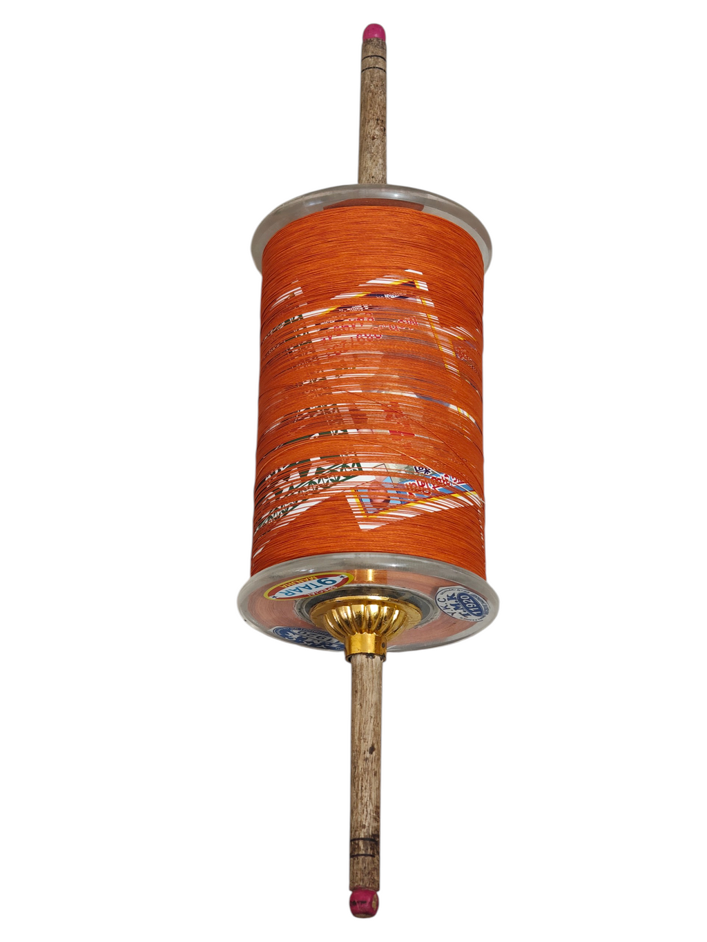 YKC 11920 PREMIUM MANJHA 9 TAAR 6000 VAR (Yards) ORANGE COLOUR