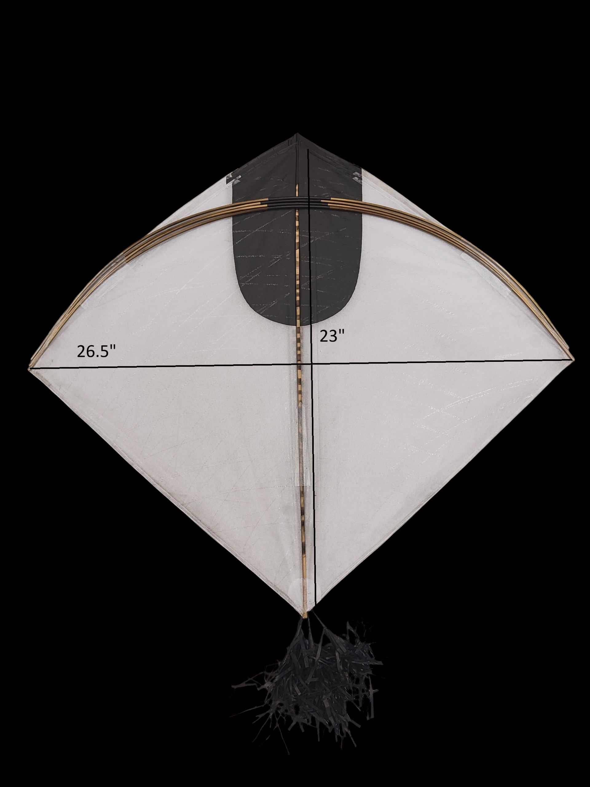 Premium White Designer Big Bana Tukal Kites 40 Pcs ( பன காடடி )