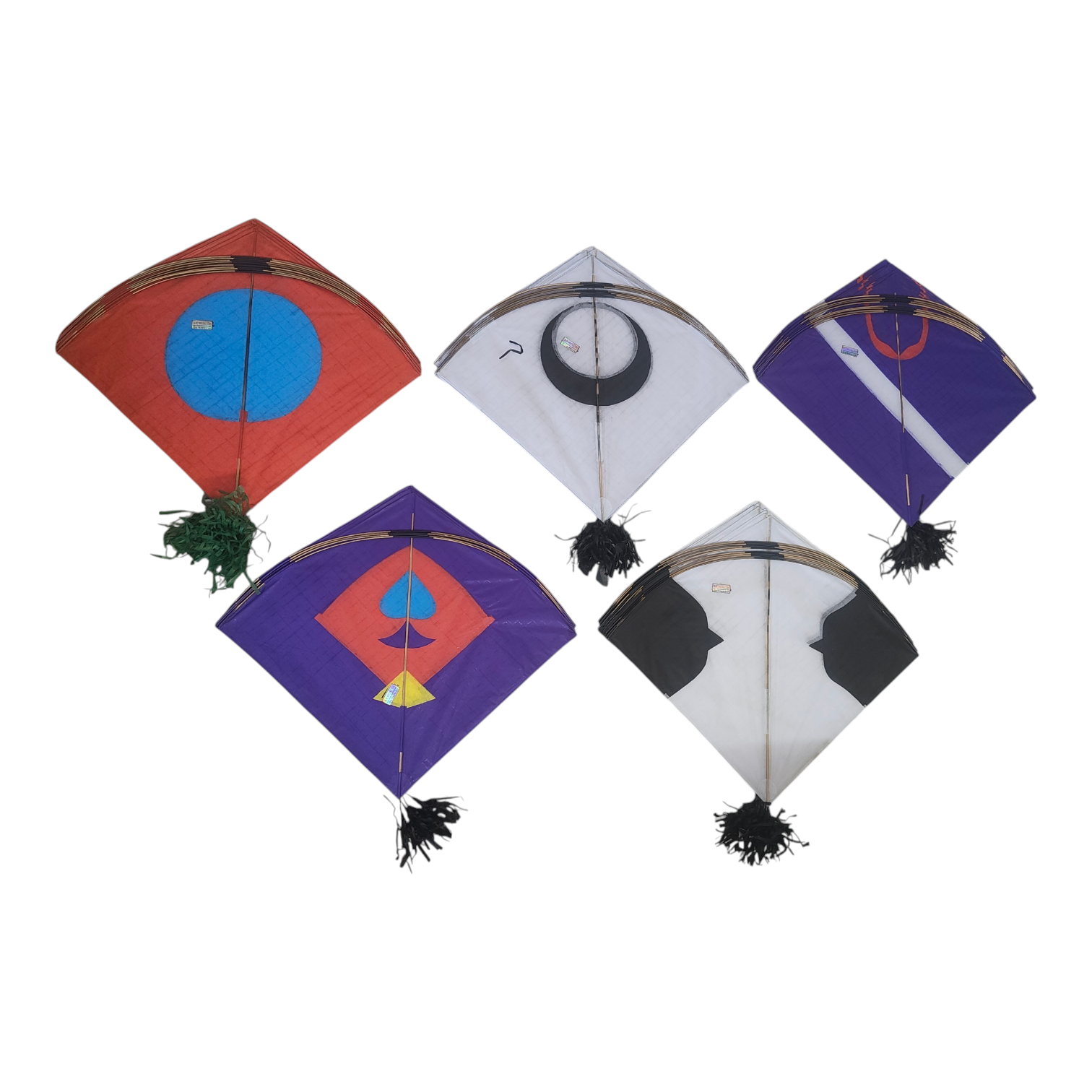 45 Pieces Heavy Color Full Bana Katadi | Tukkal Kites Pauna Size 23" x 26"