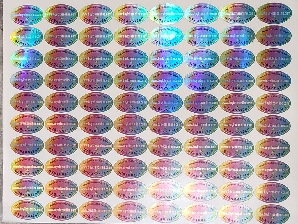 Oval Shape Medium Size Decorative Kite Stickers 400 Pcs