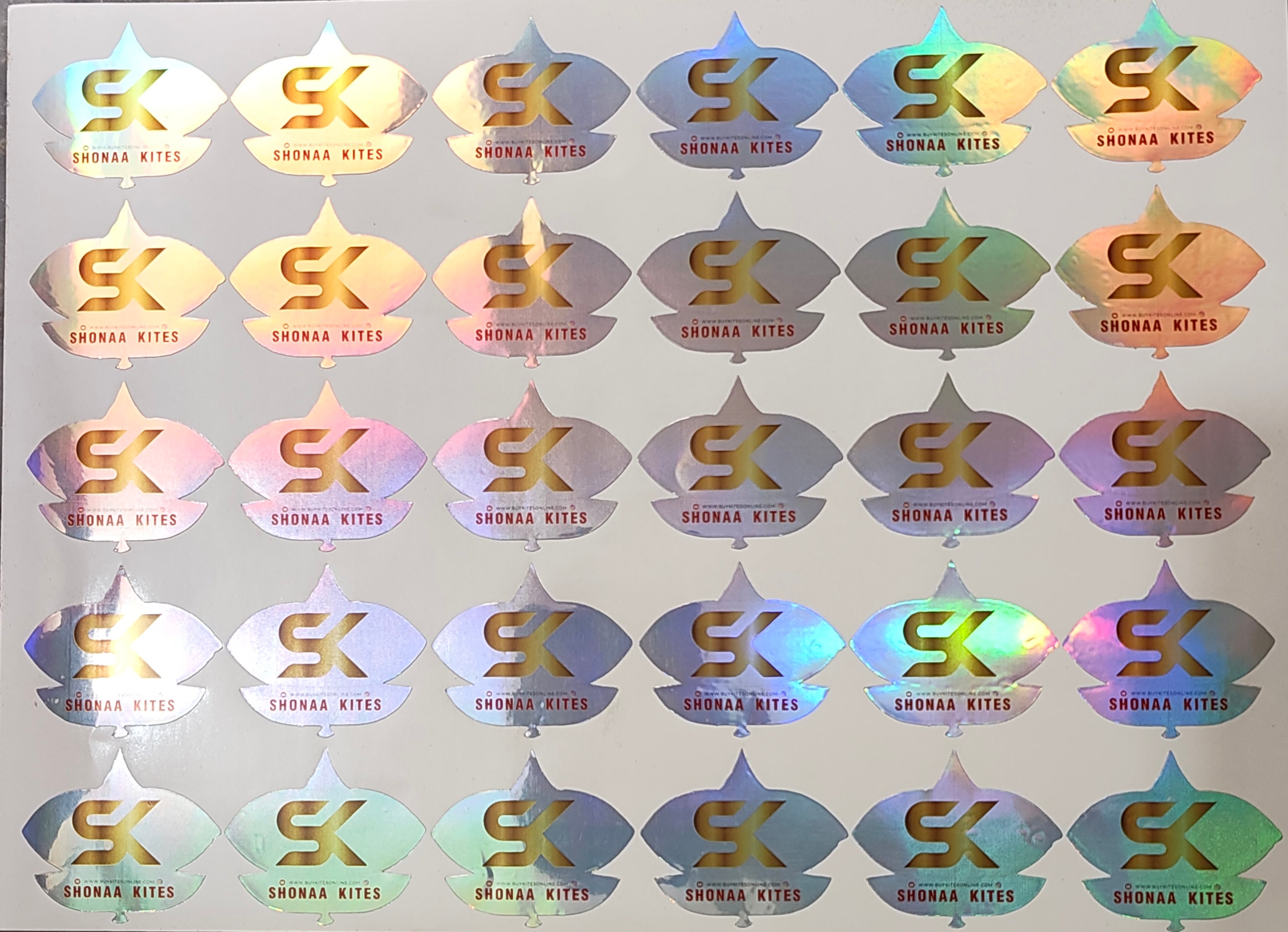 Big Size Tukkal Shape Decorative Kite Stickers 150 Pcs