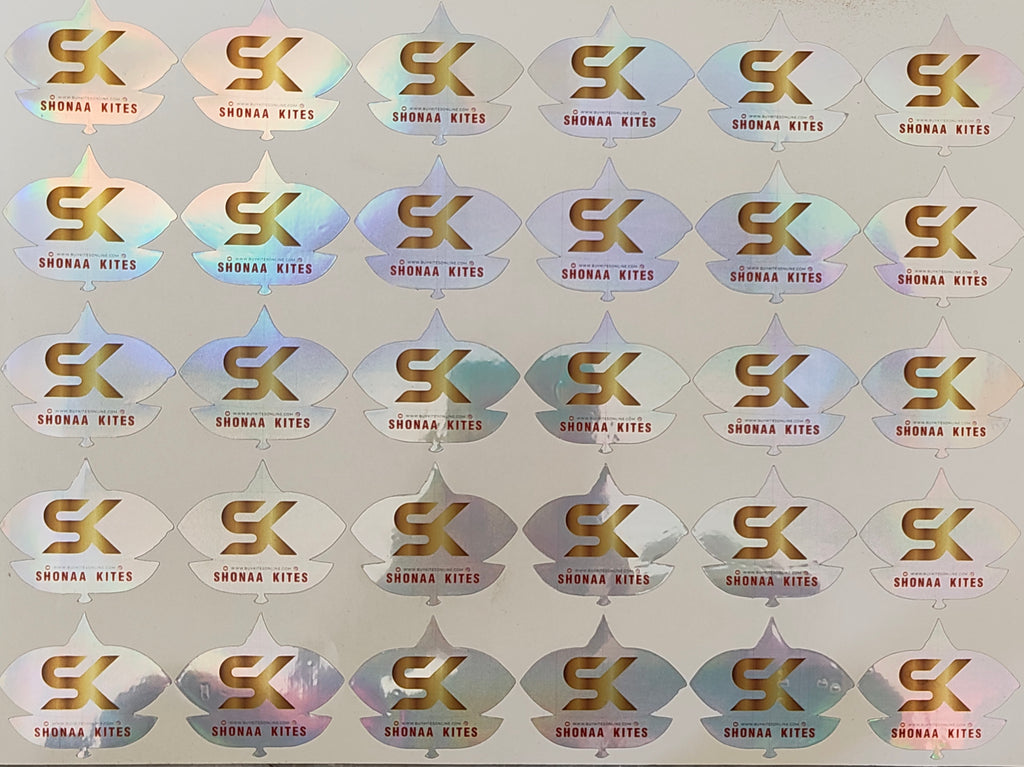 Big Size Tukkal Shape Decorative Kite Stickers 150 Pcs