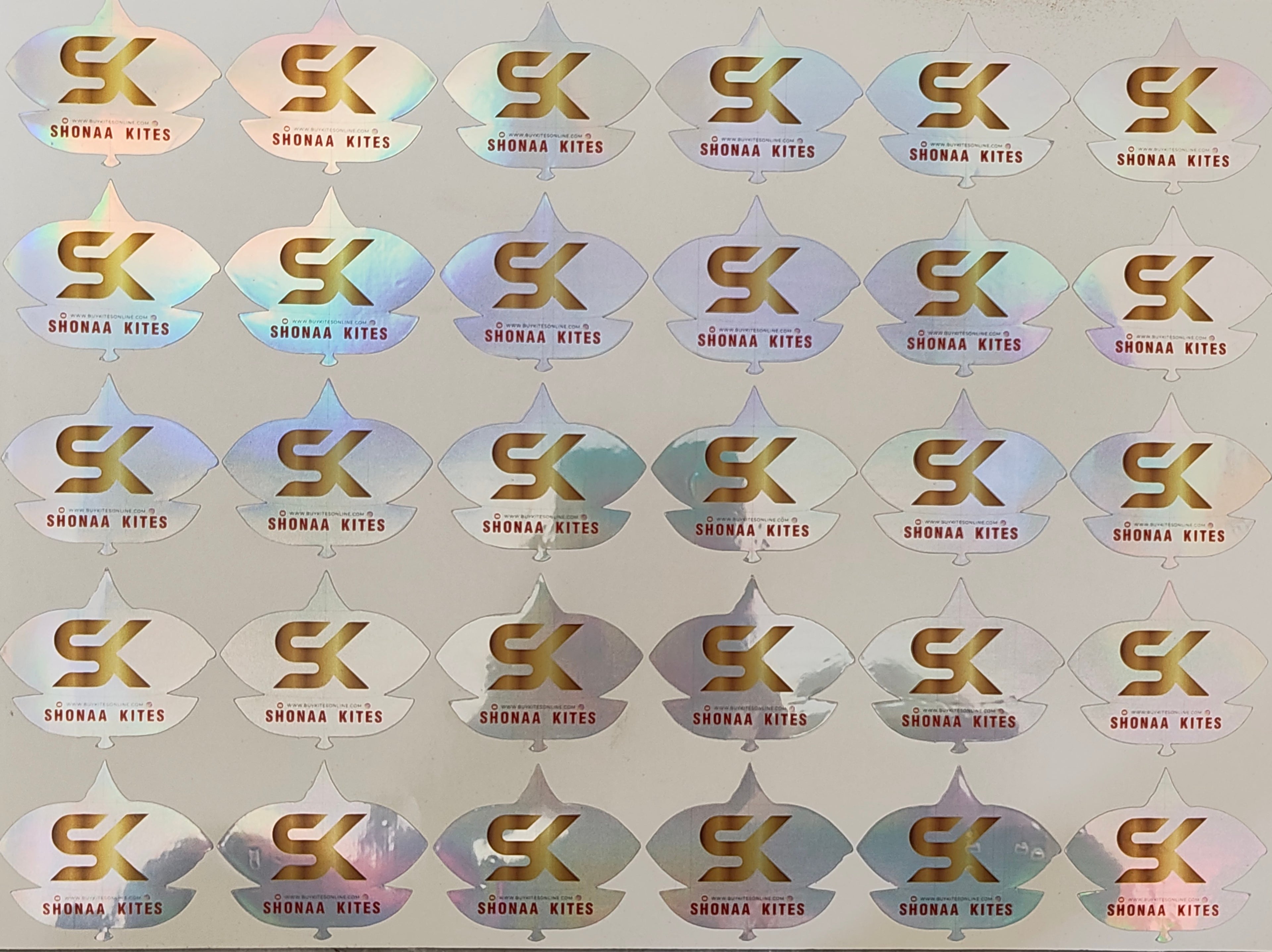 Big Size Tukkal Shape Decorative Kite Stickers 150 Pcs