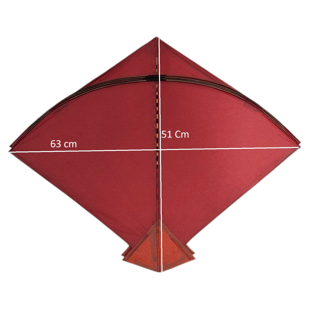 100 Pcs Big Farma Addi Multi Color Triveni Paper Fighter Kites (51x63 Cm)