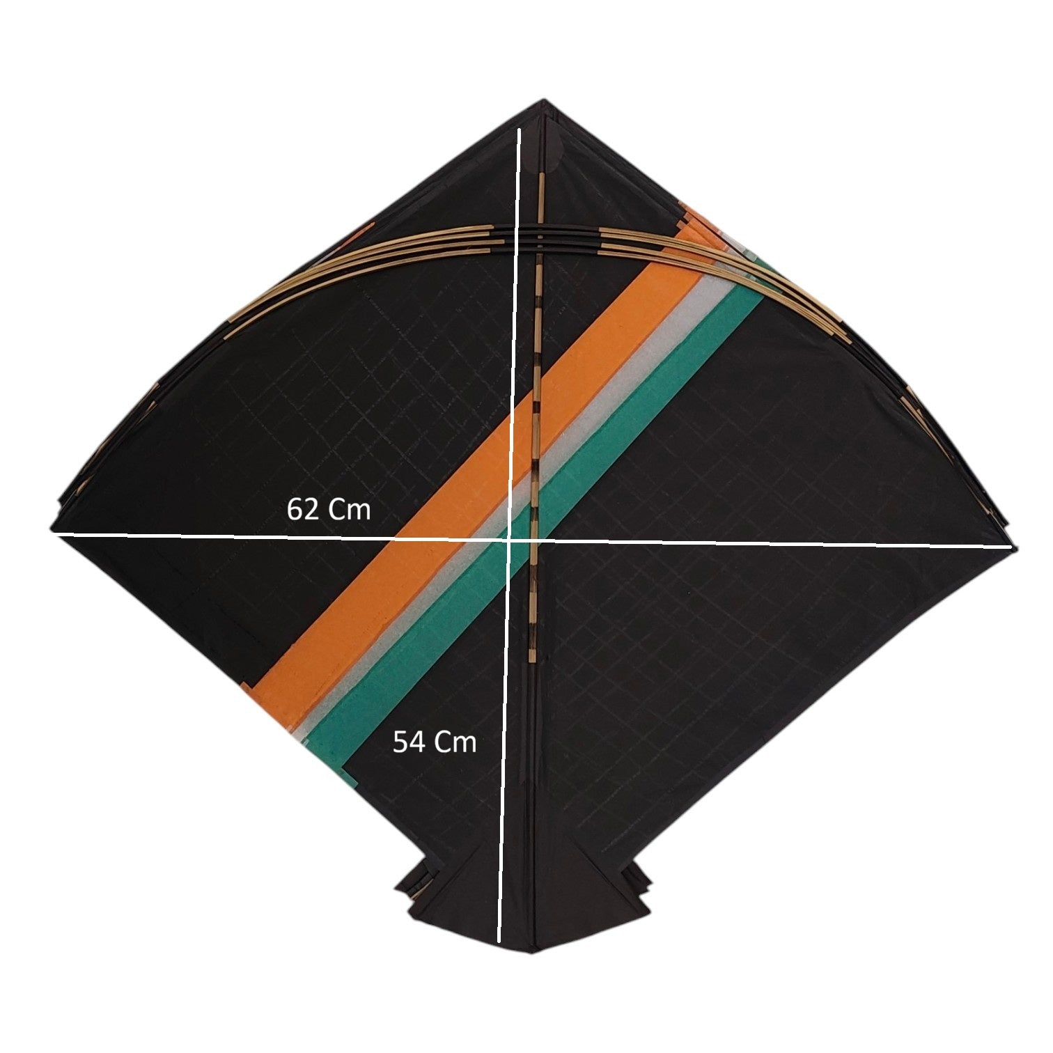40+1 free Tri color design Ghutai adda for best kite flying experience ( 54 x62 Cm)