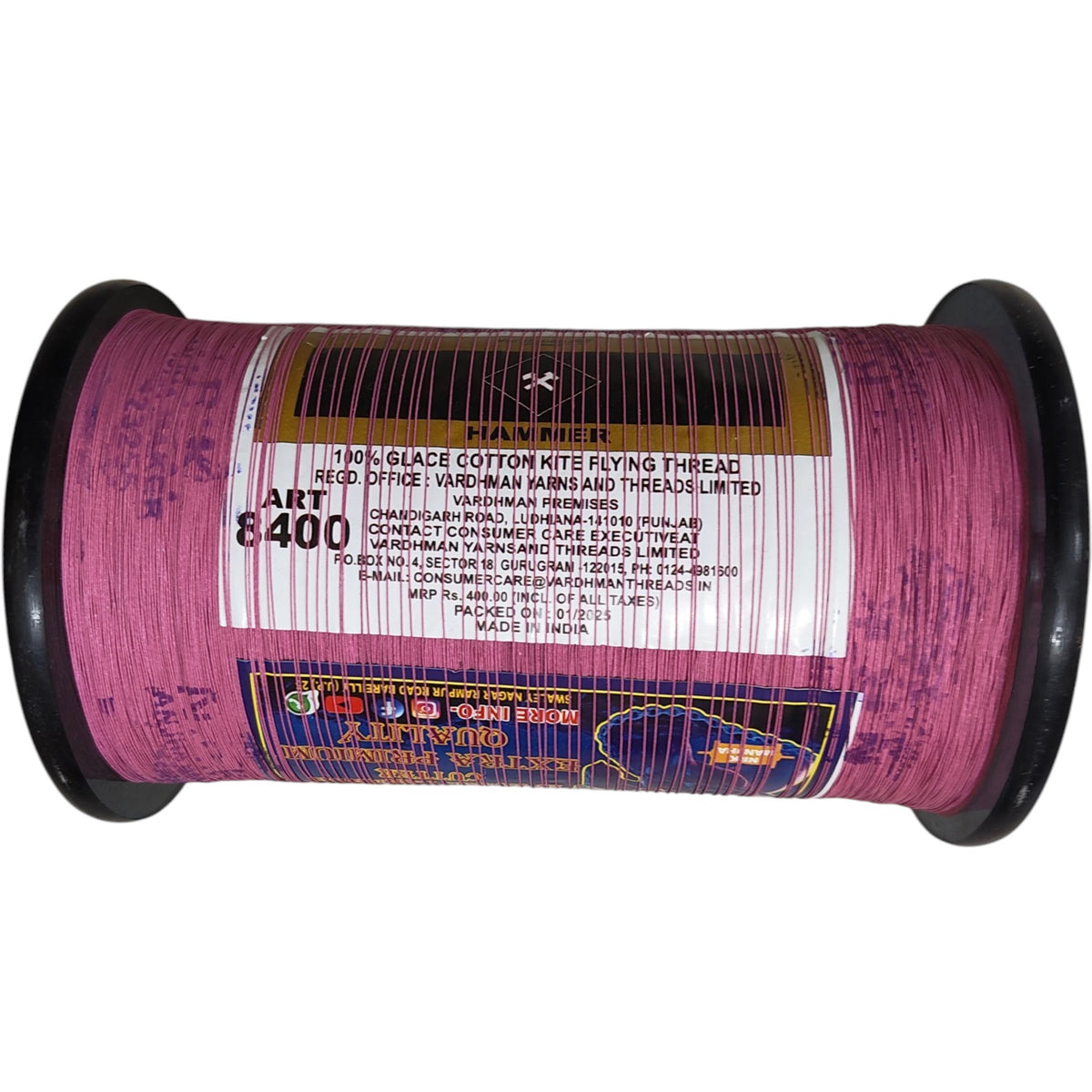 Pink Color NRK  Khunkhar Panther 6 reel 8400 Manjha