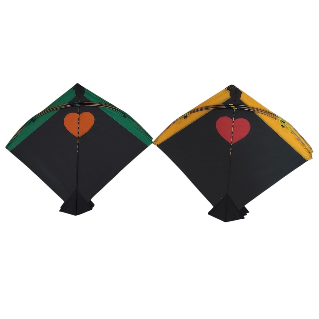 63 pcs Heart + Mandar designer adda with Ghutai special kite crafting for you 55x62 cm