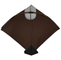 32 + 4 Free Goal Farma White Glass Brown Base ( 59 x 68 Cm )