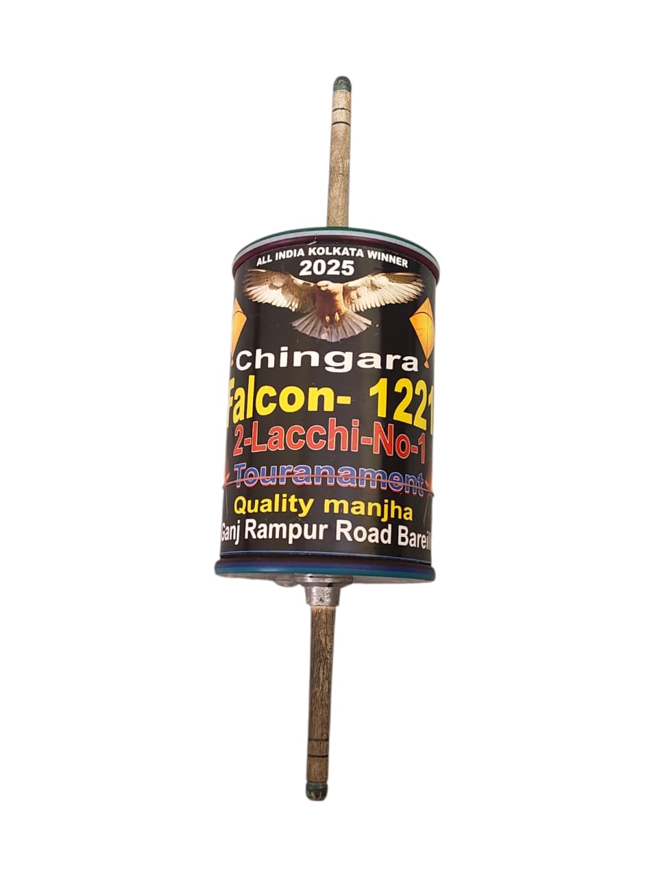 9 Reel Chingara Falcon Double Lachi No.1 8400 (6 Cord)  Manjha for Tournament Purpose