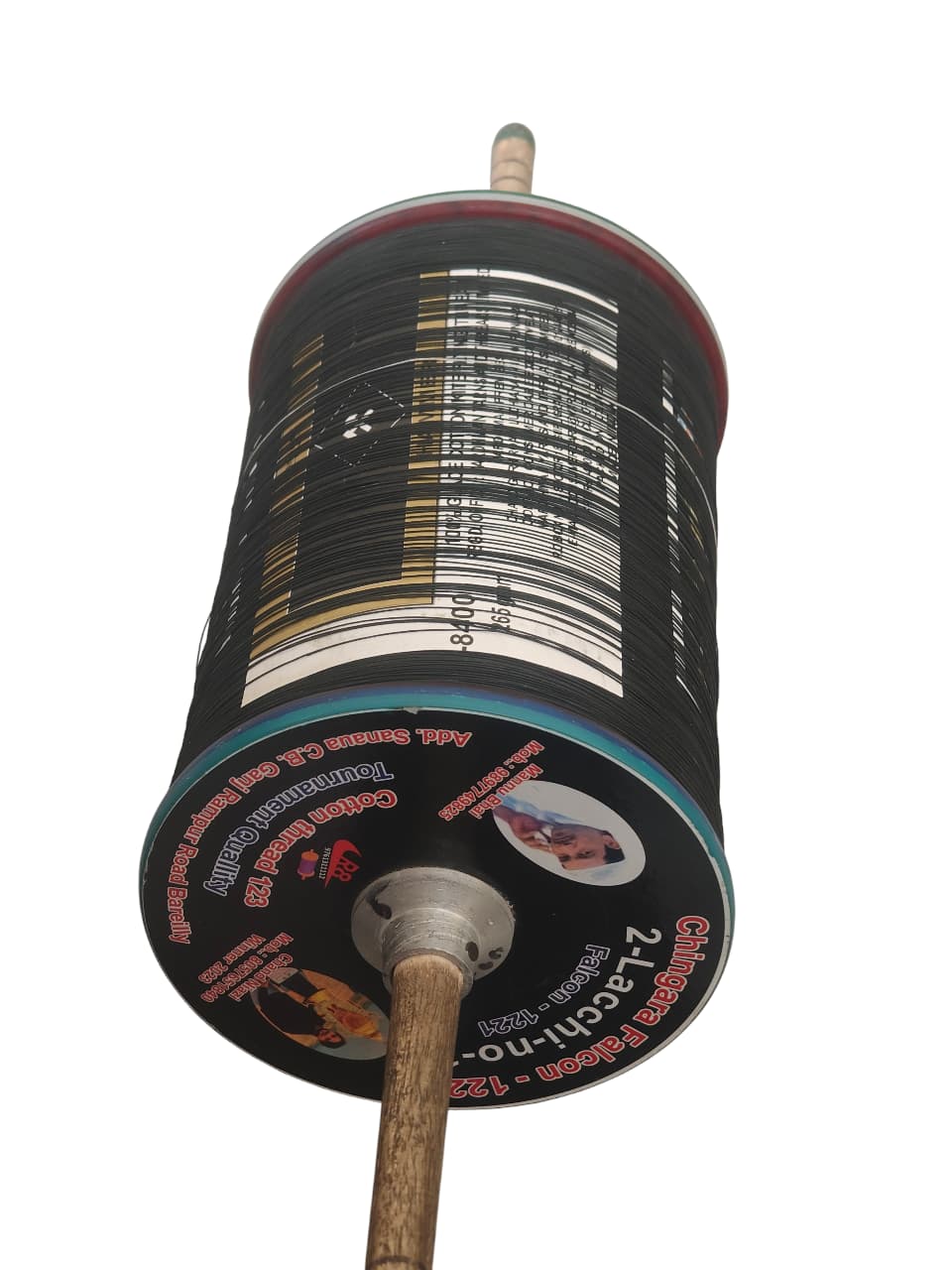 9 Reel Chingara Falcon Double Lachi No.1 8400 (6 Cord)  Manjha for Tournament Purpose